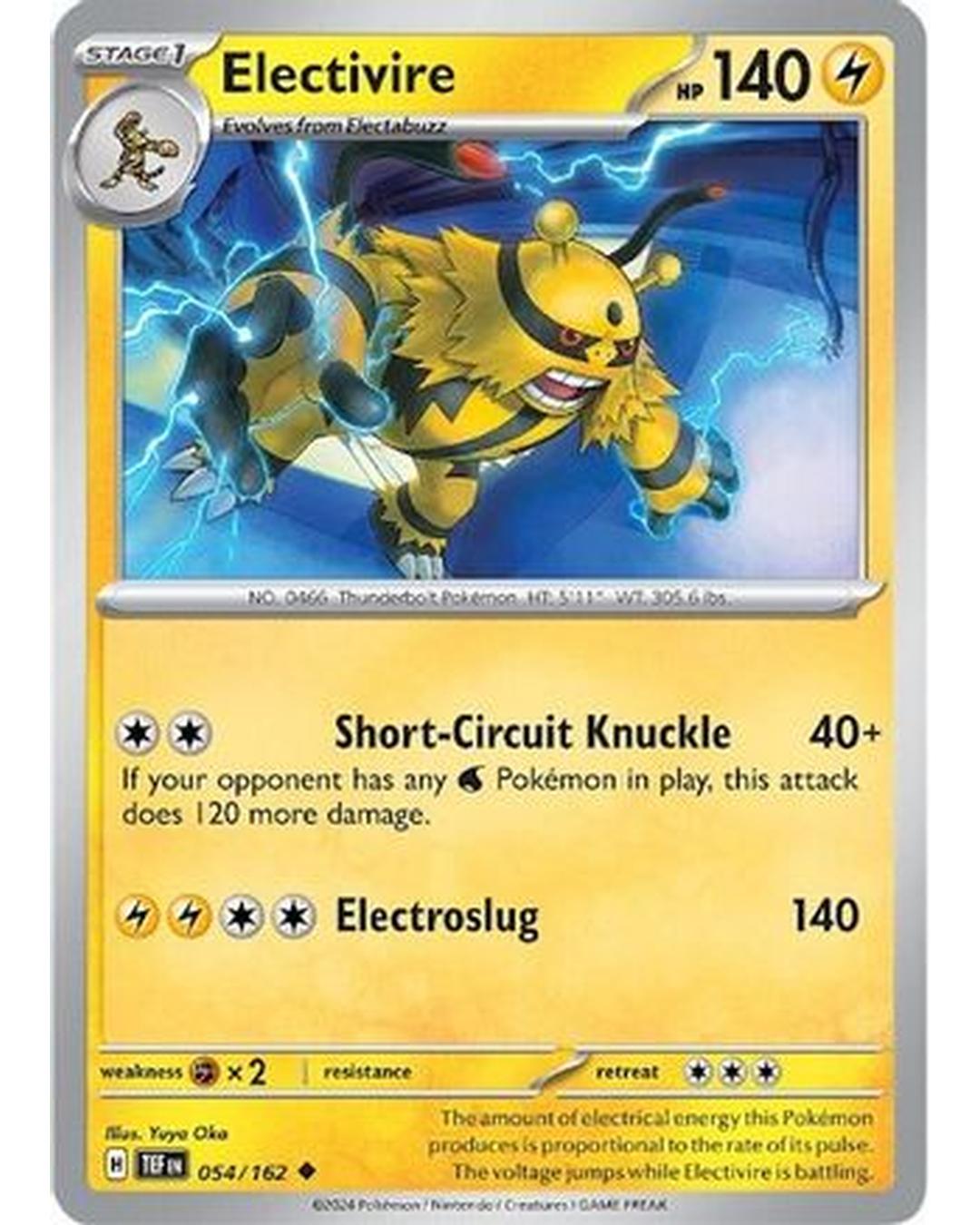 Electivire 054/162  - Reverse Holofoil SV05 Temporal Forces - Uncommon