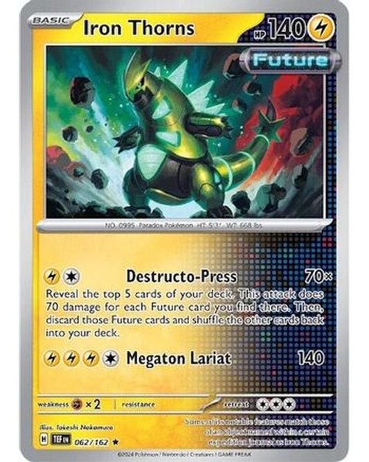 Iron Thorns 062/162  - Reverse Holofoil SV05 Temporal Forces - Rare