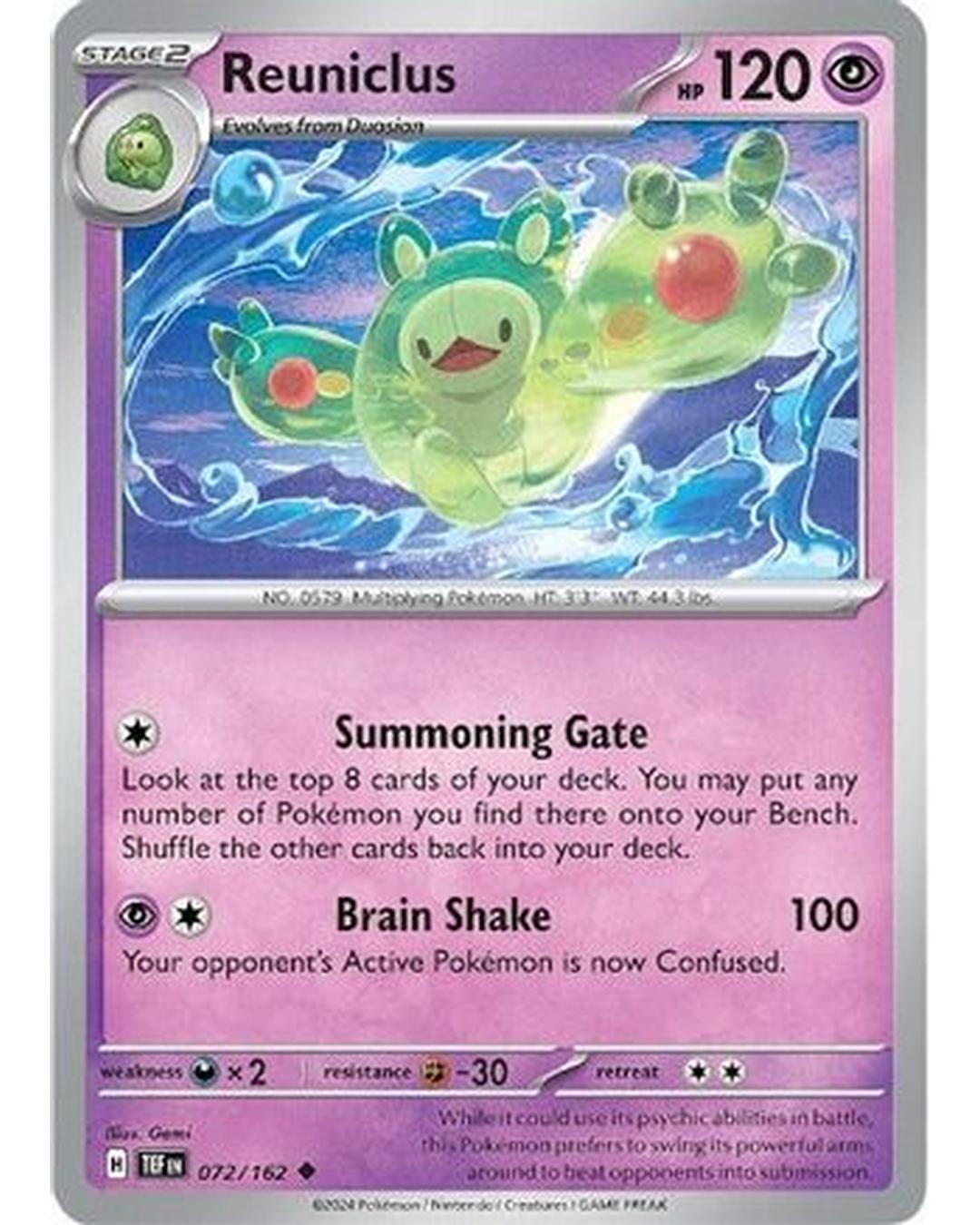 Reuniclus 072/162  - Reverse Holofoil SV05 Temporal Forces - Uncommon