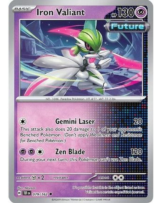 Iron Valiant 079/162  - Reverse Holofoil SV05 Temporal Forces - Uncommon