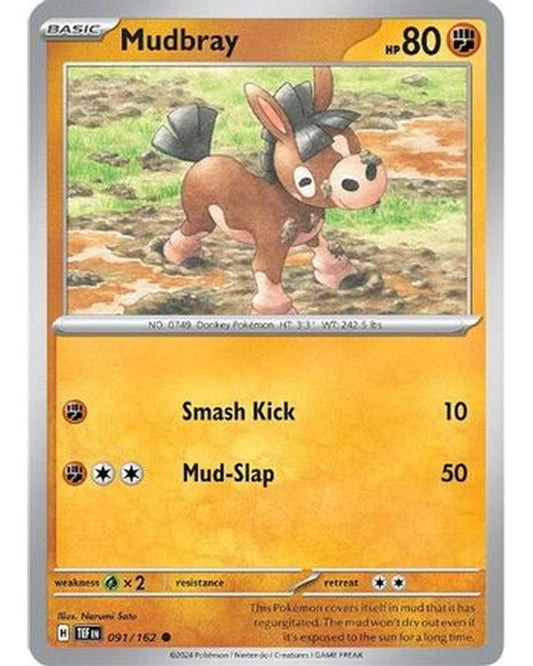Mudbray 091/162  - Reverse Holofoil SV05 Temporal Forces - Common