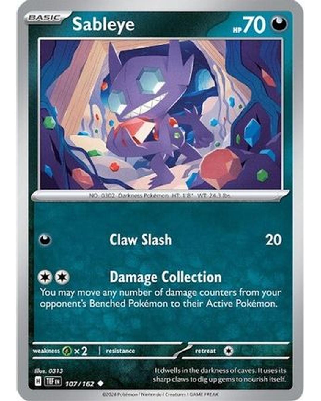 Sableye 107/162  SV05 Temporal Forces - Uncommon