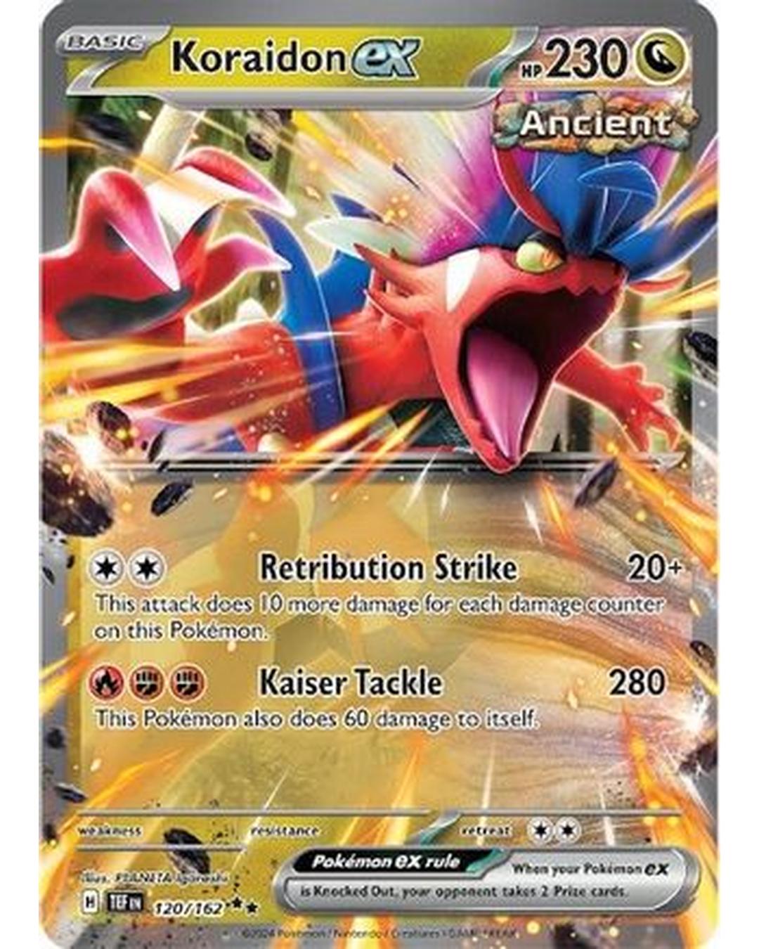 Koraidon ex 120/162  - Holofoil SV05 Temporal Forces - Double Rare