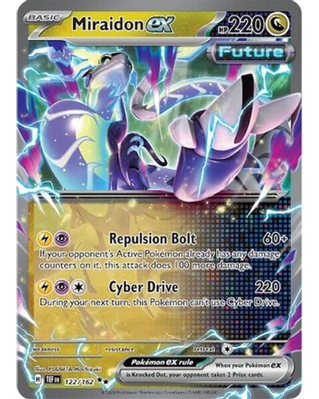 Miraidon ex 122/162  - Holofoil SV05 Temporal Forces - Double Rare