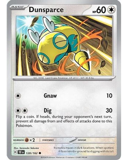 Dunsparce 128/162  - Reverse Holofoil SV05 Temporal Forces - Common