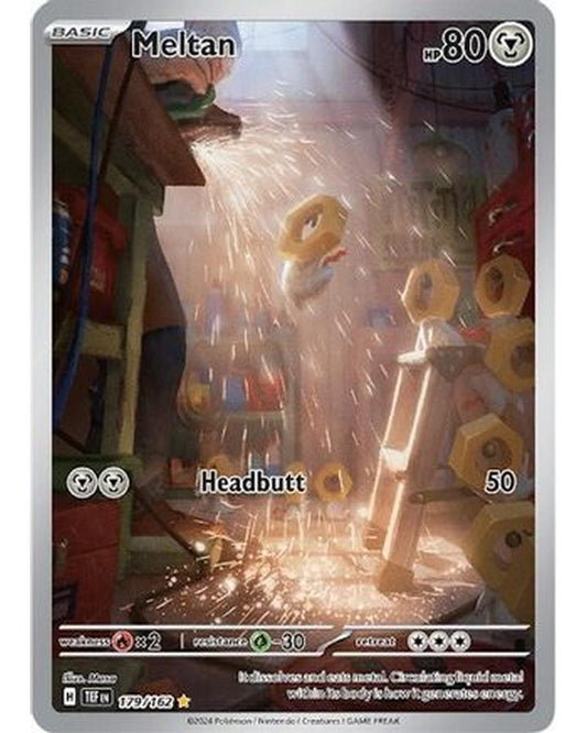 Meltan 179/162  - Holofoil SV05 Temporal Forces - Illustration Rare