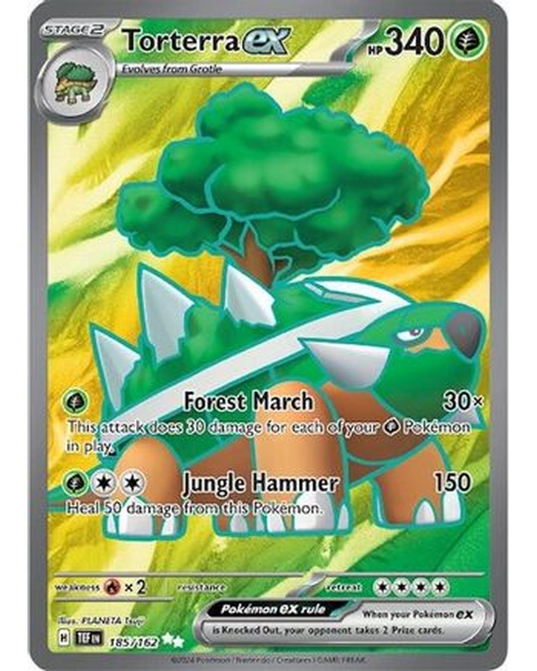 Torterra ex 185/162  - Holofoil SV05 Temporal Forces - Ultra Rare