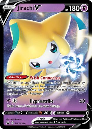 Jirachi V - 299 SWSH299  - Holofoil SWSH Sword & Shield Promo Cards - Promo