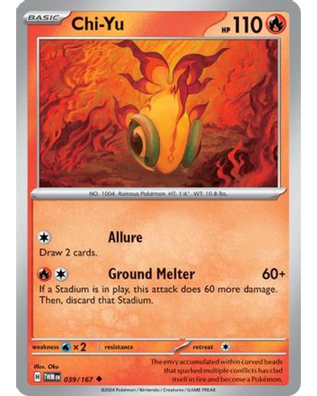 Chi-Yu 039/167  - Reverse Holofoil SV06 Twilight Masquerade - Uncommon