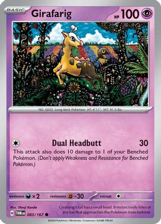 Girafarig 083/167  SV06 Twilight Masquerade - Common