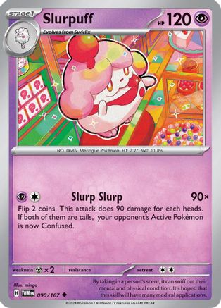 Slurpuff 090/167  - Reverse Holofoil SV06 Twilight Masquerade - Uncommon