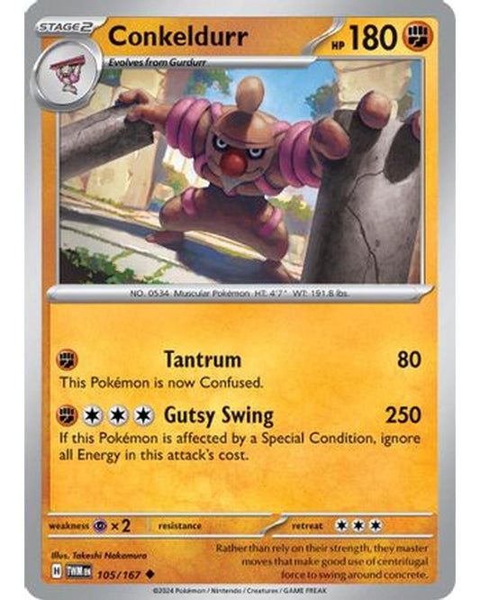 Conkeldurr 105/167  SV06 Twilight Masquerade - Uncommon