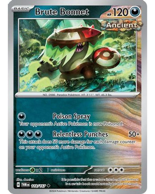 Brute Bonnet 118/167  SV06 Twilight Masquerade - Uncommon