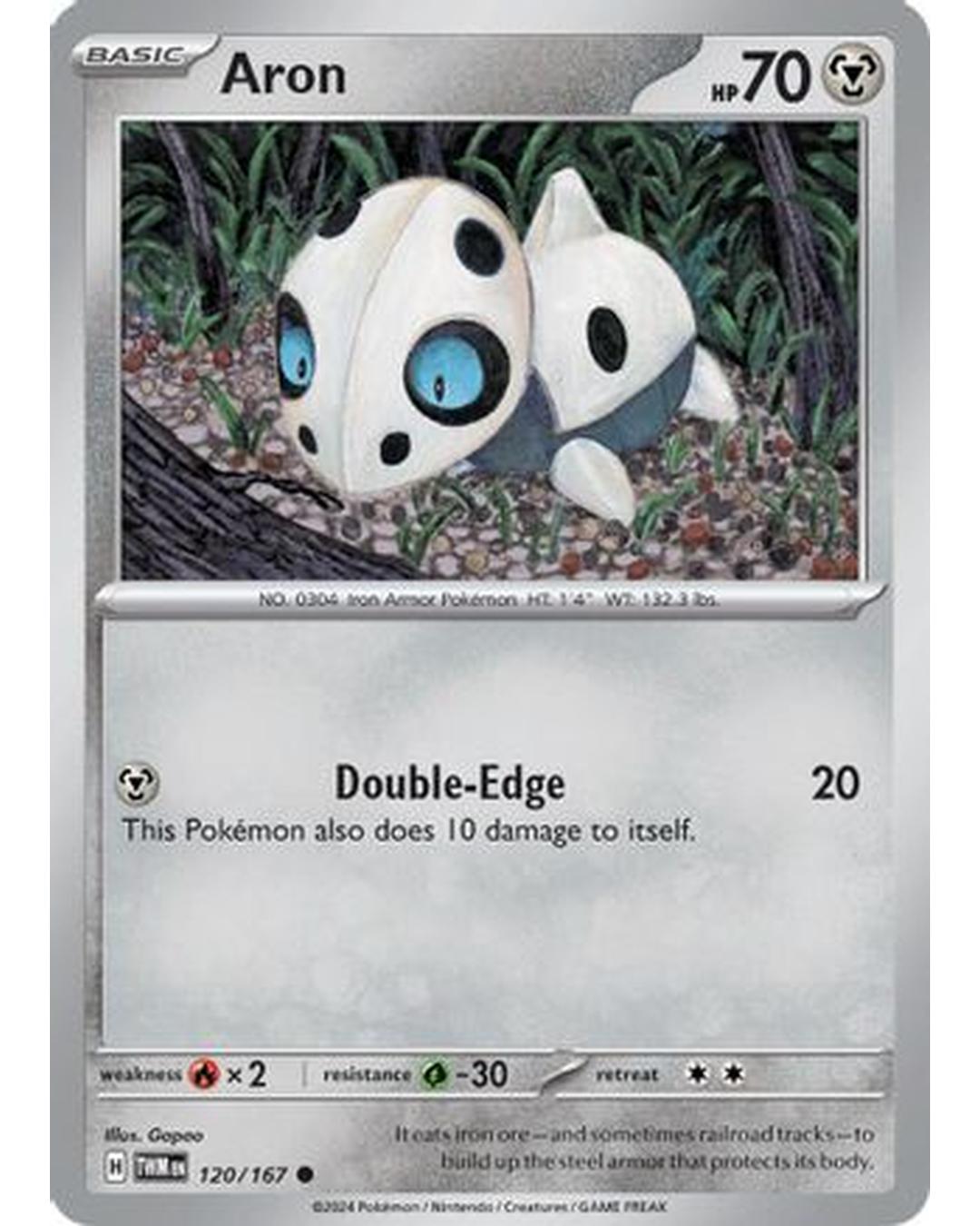 Aron 120/167  - Reverse Holofoil SV06 Twilight Masquerade - Common