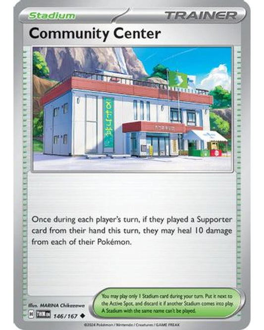 Community Center 146/167  - Reverse Holofoil SV06 Twilight Masquerade - Uncommon