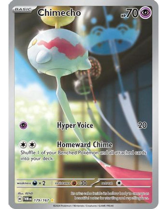 Chimecho 179/167  - Holofoil SV06 Twilight Masquerade - Illustration Rare