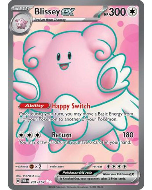 Blissey ex 201/167  - Holofoil SV06 Twilight Masquerade - Ultra Rare