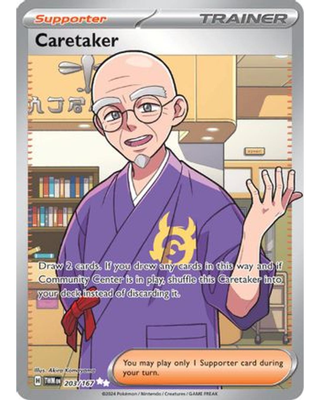 Caretaker 203/167  - Holofoil SV06 Twilight Masquerade - Ultra Rare