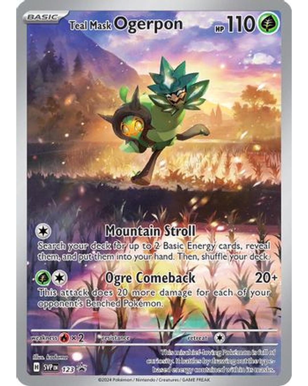 Teal Mask Ogerpon 123  - Holofoil SV Scarlet & Violet Promo Cards - Promo