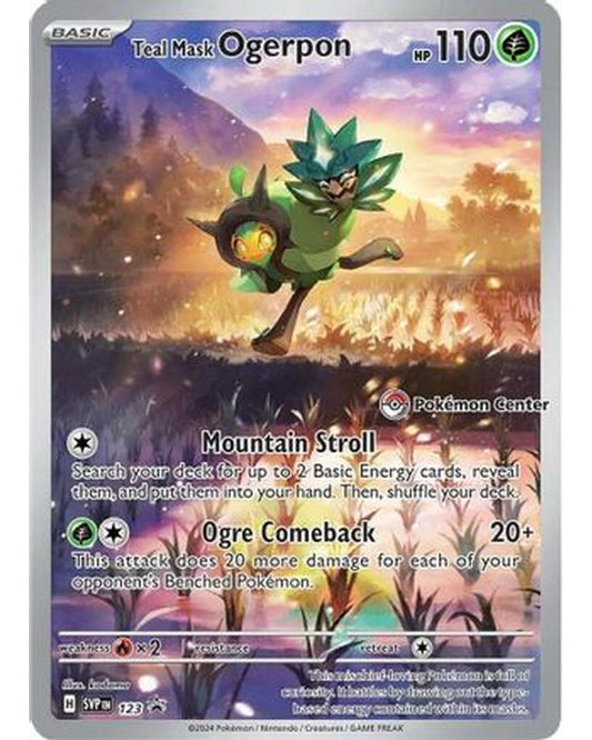 Teal Mask Ogerpon 123  - Holofoil SV Scarlet & Violet Promo Cards - Promo