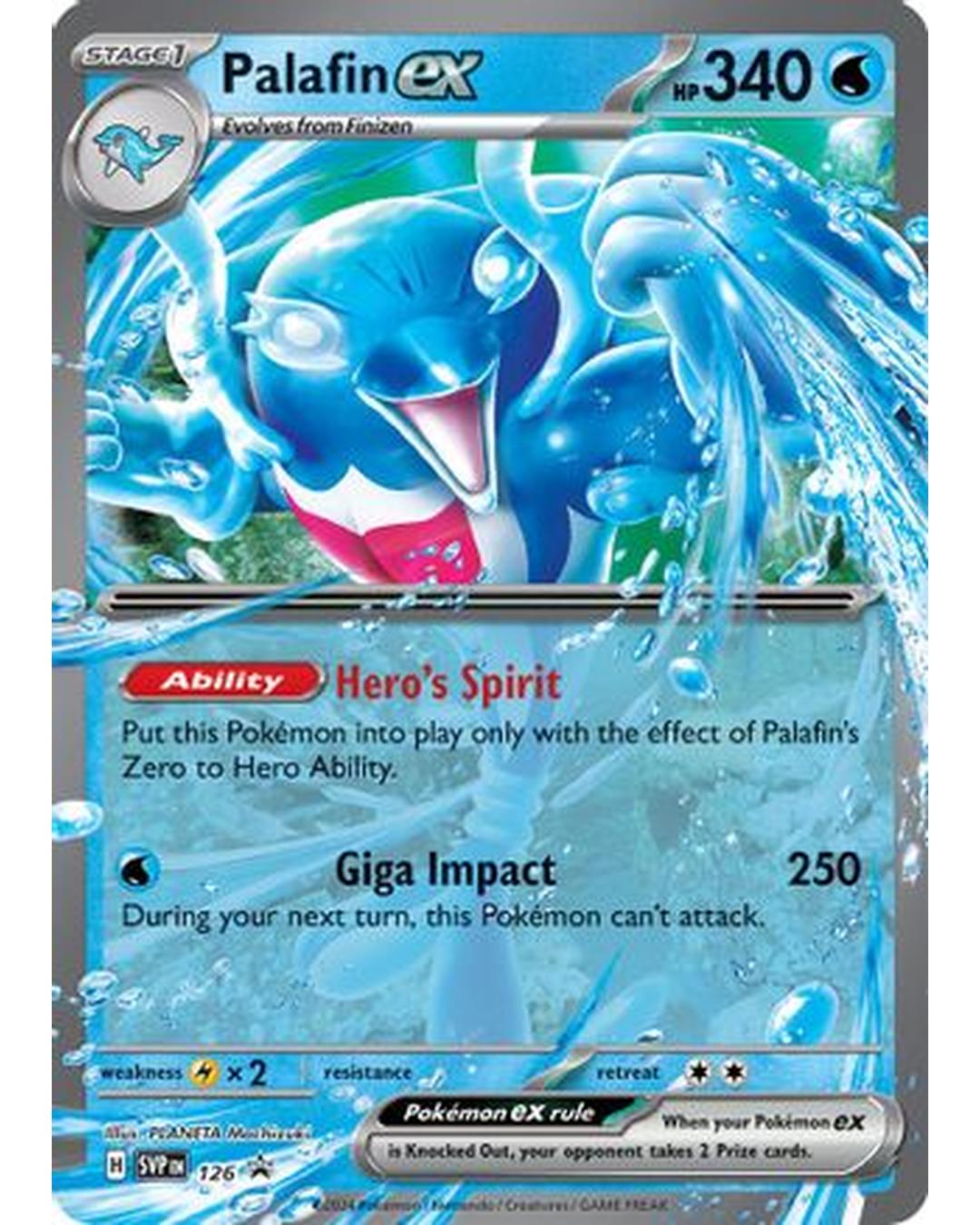 Palafin ex 126  - Holofoil SV Scarlet & Violet Promo Cards - Promo