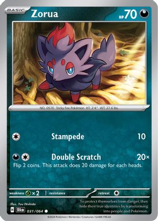 Zorua 031/064  SV Shrouded Fable - Common