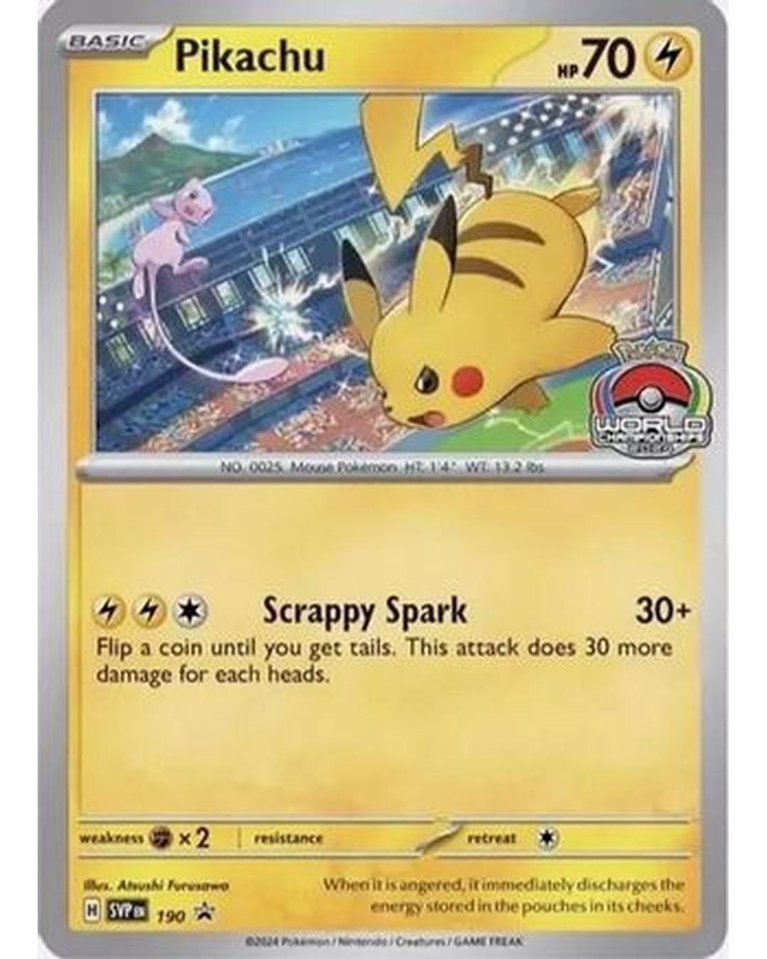 Pikachu 190  SV Scarlet & Violet Promo Cards - Promo
