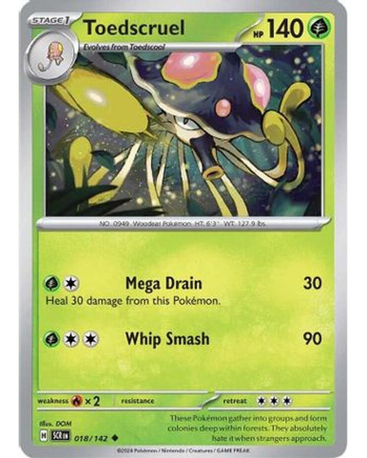 Toedscruel 018/142  SV07 Stellar Crown - Uncommon