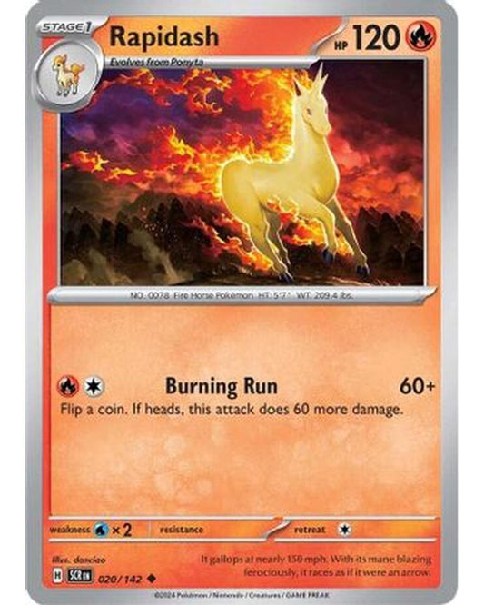 Rapidash 020/142  SV07 Stellar Crown - Uncommon