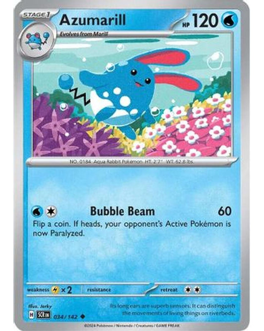 Azumarill 034/142  SV07 Stellar Crown - Uncommon