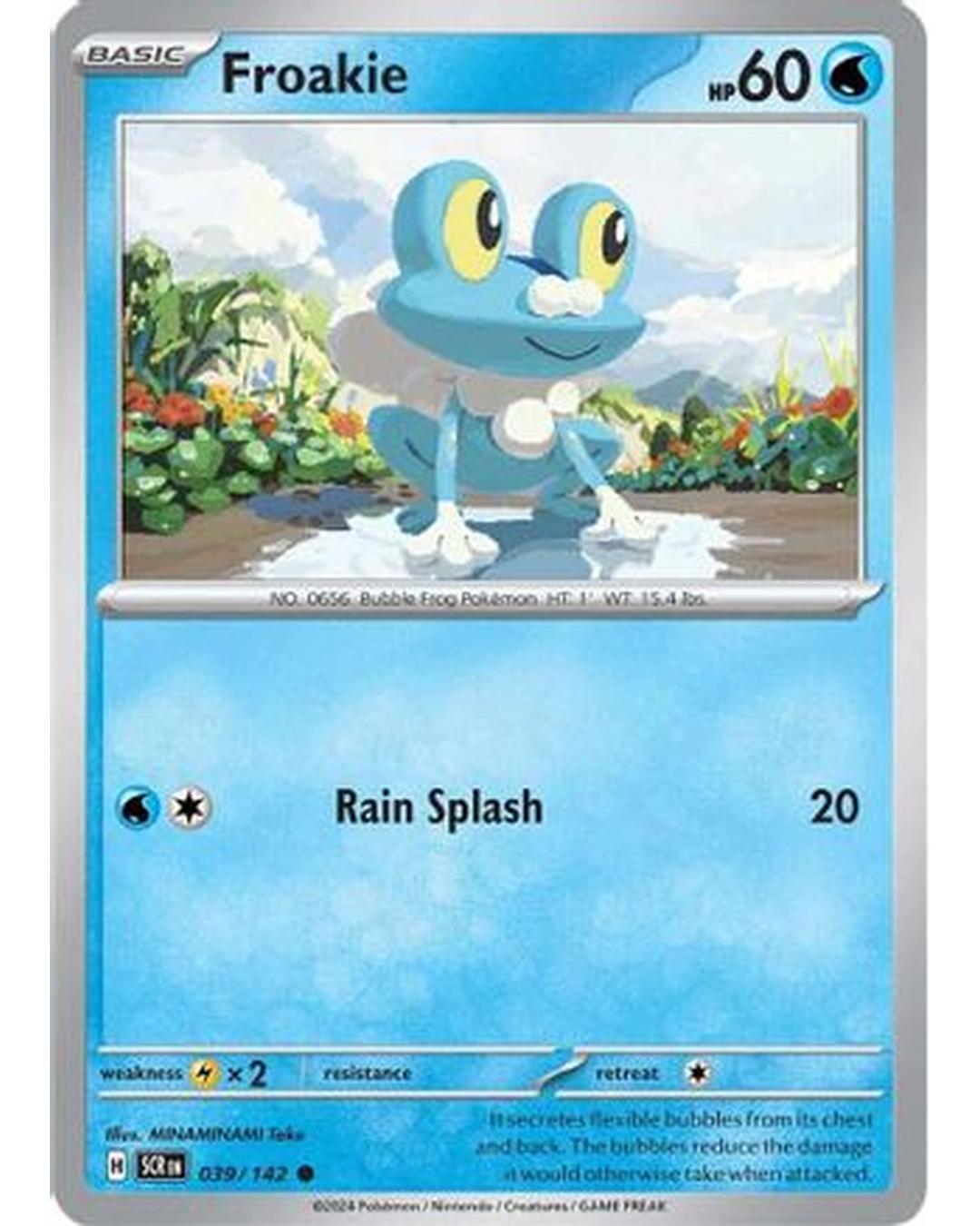 Froakie 039/142  - Reverse Holofoil SV07 Stellar Crown - Common