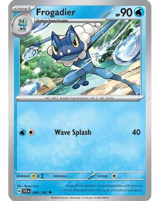 Frogadier 040/142  - Reverse Holofoil SV07 Stellar Crown - Uncommon
