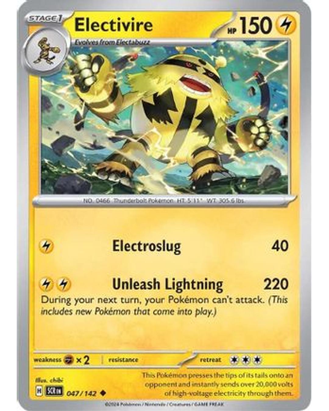 Electivire 047/142  SV07 Stellar Crown - Uncommon