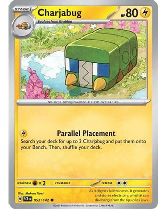 Charjabug 052/142  - Reverse Holofoil SV07 Stellar Crown - Common