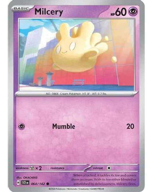 Milcery 064/142  - Reverse Holofoil SV07 Stellar Crown - Common