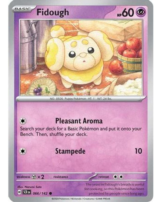 Fidough 066/142  - Reverse Holofoil SV07 Stellar Crown - Common