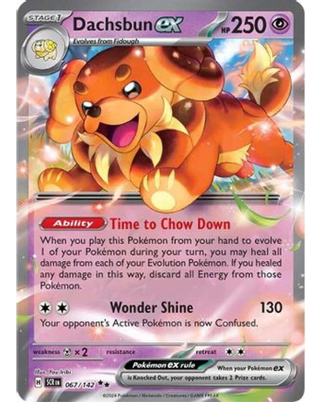 Dachsbun ex 067/142  - Holofoil SV07 Stellar Crown - Double Rare