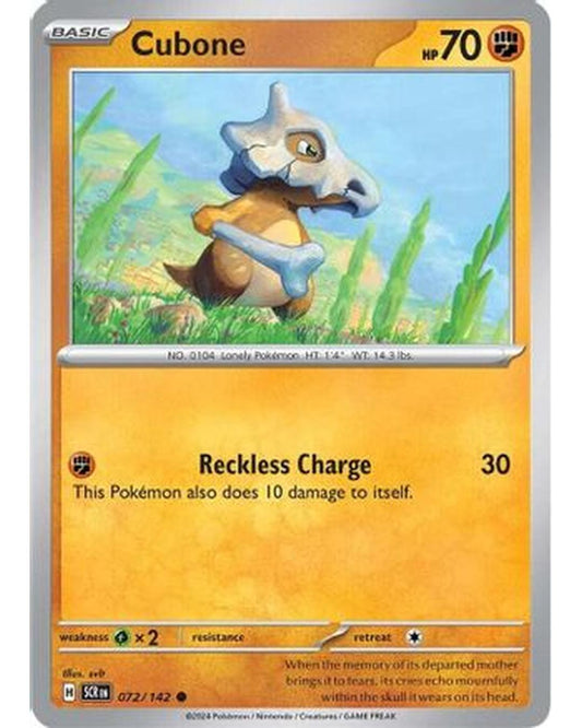 Cubone 072/142  SV07 Stellar Crown - Common