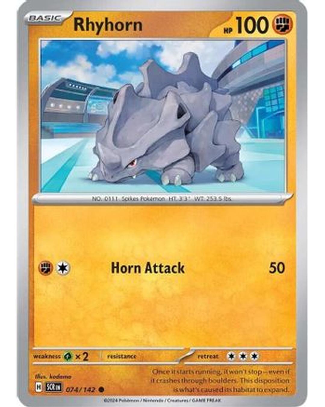 Rhyhorn 074/142  SV07 Stellar Crown - Common
