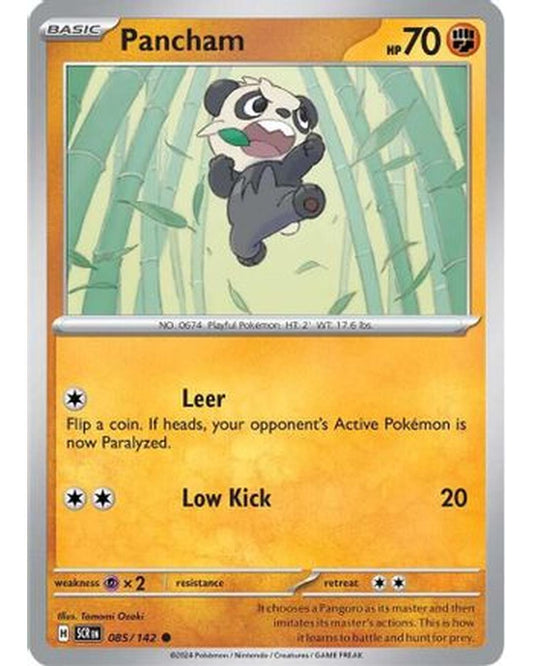 Pancham 085/142  - Reverse Holofoil SV07 Stellar Crown - Common