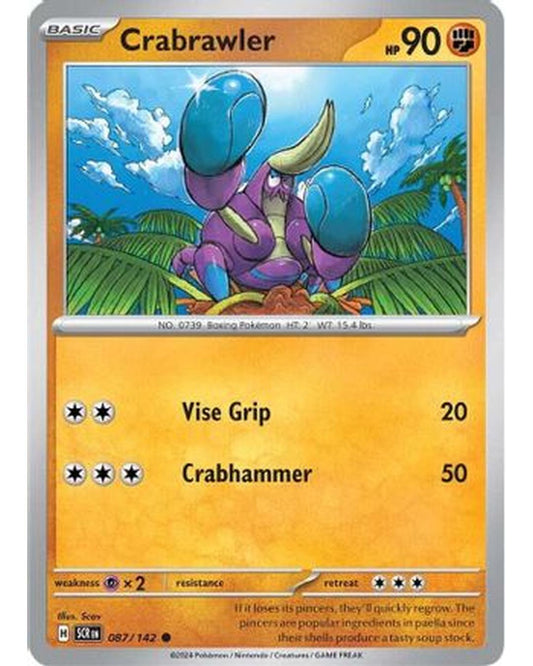 Crabrawler 087/142  SV07 Stellar Crown - Common
