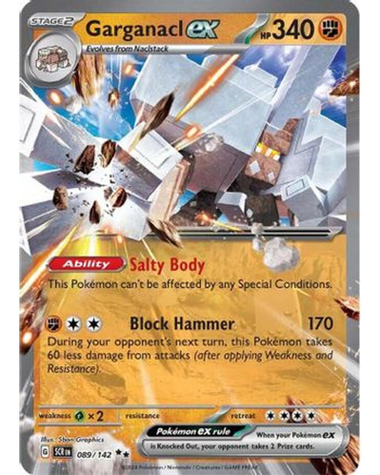 Garganacl ex 089/142  - Holofoil SV07 Stellar Crown - Double Rare