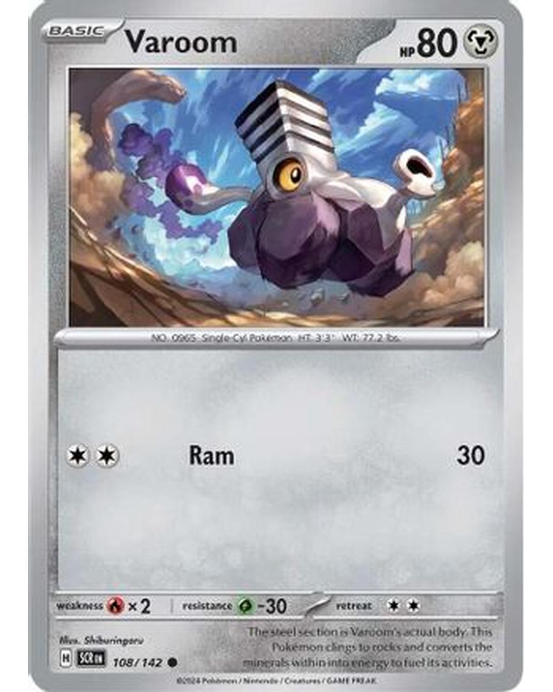 Varoom 108/142  - Reverse Holofoil SV07 Stellar Crown - Common