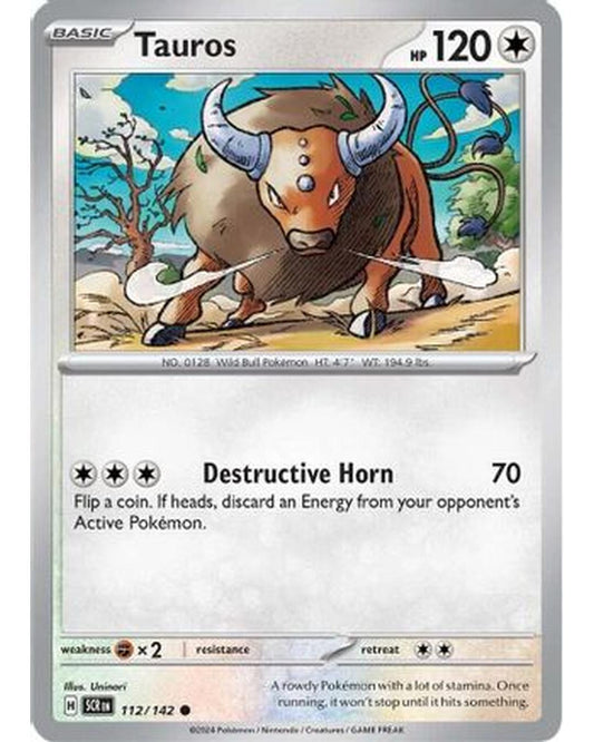 Tauros 112/142  SV07 Stellar Crown - Common