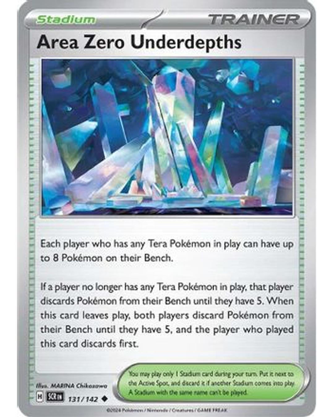 Area Zero Underdepths 131/142  - Reverse Holofoil SV07 Stellar Crown - Uncommon