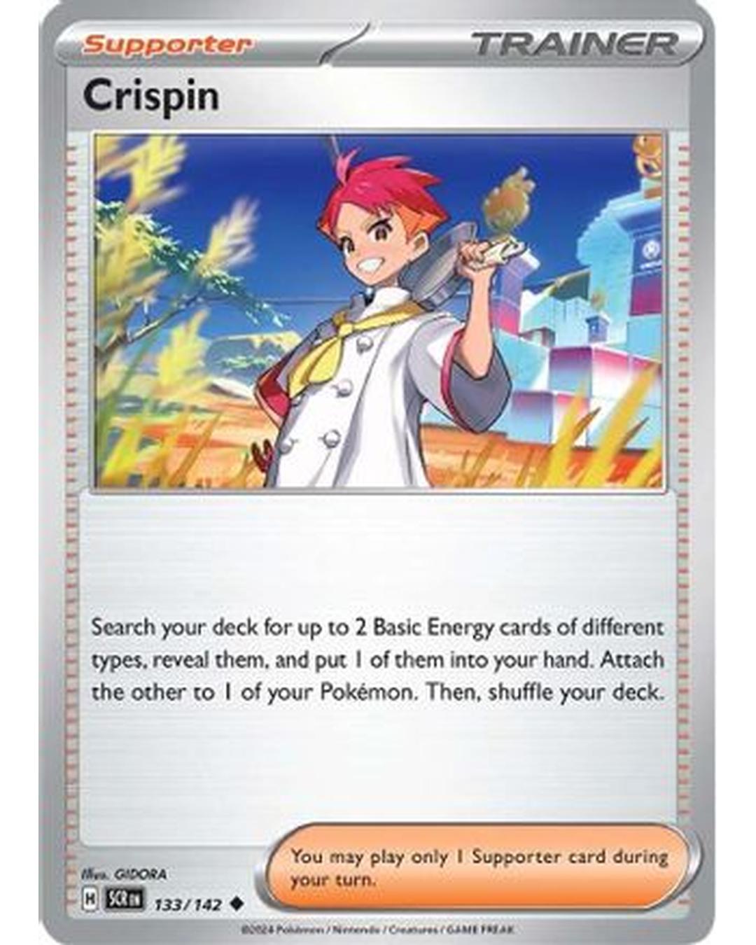 Crispin 133/142  - Reverse Holofoil SV07 Stellar Crown - Uncommon