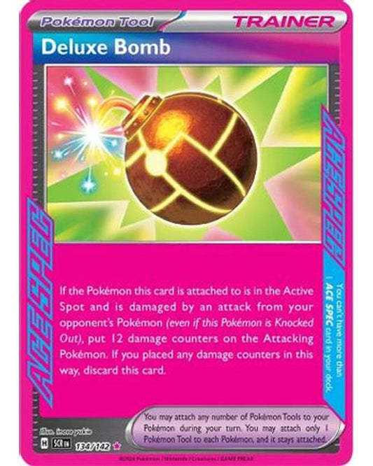 Deluxe Bomb 134/142  - Holofoil SV07 Stellar Crown - ACE SPEC Rare