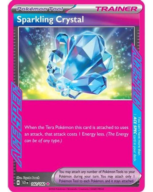 Sparkling Crystal 142/142  - Holofoil SV07 Stellar Crown - ACE SPEC Rare