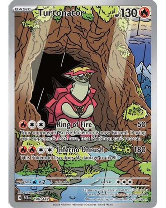 Turtonator 146/142  - Holofoil SV07 Stellar Crown - Illustration Rare