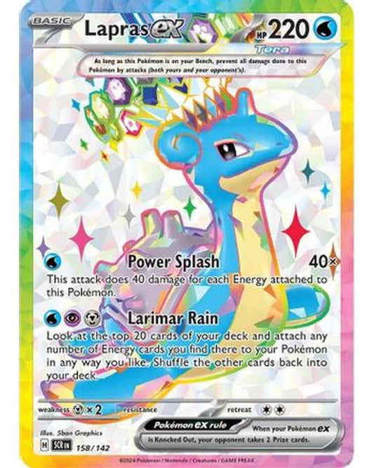 Lapras ex 158/142  - Holofoil SV07 Stellar Crown - Ultra Rare